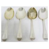 4 Sterling Spoons 10oz