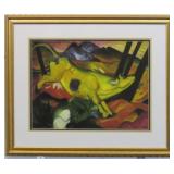 YELLOW COW GICLEE BY FRANZ MARC