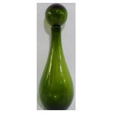 Green Glass Decanter 16"