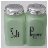 Jadeite salt & pepper shakers