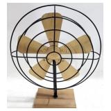 Metal Fan Decor 19 x 16 x 5