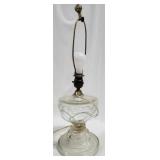 Vintage Electrified Large Peanut Oil Lamp