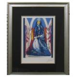 LADY IN BLUE PRINT BY SALVADOR DALI