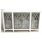 Painted 4 Door Console Cabinet