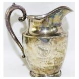 Wallace Sterling Engraved Trophy Pitcher 18.5oz