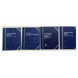 4 Assorted Coin Booklets (Many Slots Empty)