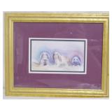 Signed Frame of Bunnies 13x16.5