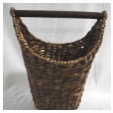 Wicker Basket - Wood Handle