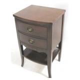 Hickory 2 Drawer Bedside Stand