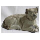 Small Wood Dog Statue - 6" x 11"