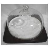 Glass Dome Cheese Server - 12" x 12" x 8"