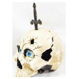 Iron Skull Figure, Removable Sword