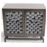 Bubble Front 2 Door Cabinet