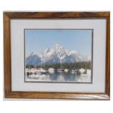 Framed Picture of Mountain 12.5x15.5