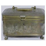 Brass Box on Claw Feet 4.5x7x6