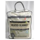 Micro Plush Heated Blanket - Queen - New