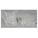 Press Cut Creamer and Sugar 4.5"