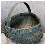 Primitive Hand Woven Basket 10 x 10 x 10