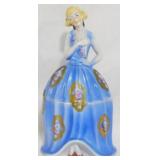 Japan Porcelain Lady Lidded Box 8.5"
