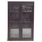 Vintage Mahogany 2 Door Bookcase