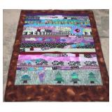 Hand Stitched Quilt "My Heart is in the Pines"