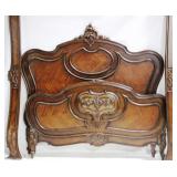 French Carved Rococo Queen Size Bed