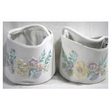 2 Canvas Baskets - 7.5" x 8"