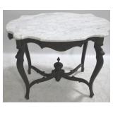 Victorian Turtle Shape Marble Top Table