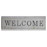 Metal "Welcome" Sign - 12" x 48"