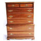 Mahogany Chest on Chest, Bracket Foot