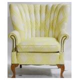 Vintage Channel Back Arm Chair