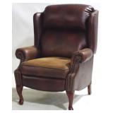Vintage Old World Leather Recliner