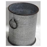 Metal Decorative Bucket - 12" x 10"
