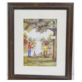 No Fishing Frame by B Cummings 12x9.5