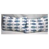 Pair Throw Pillows - 22" x 14"