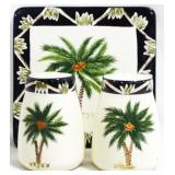 Palm Tree 2 Shakers and Trivet