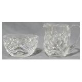 Waterford Signed Crystal Creamer and Sugar