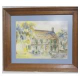 Signed Watercolor Painting in Frame 19x23.5