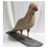 Large Wood Bird Statue - 16" x 26" x 7"