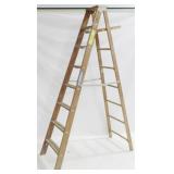Folding Wooden Ladder 90"