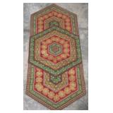 Hand Stitched Quilt - 17.5" x 40"