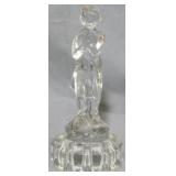 Cambridge Glass Draped Lady Flower Frog 8.5"