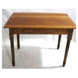 Vintage Turned Leg Wood Table