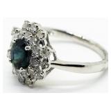 Mia Klein Platinum, Sapphire & Diamond Ring