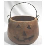 Wood Jack-O-Lantern Bucket - 8.5" x 11"