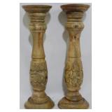 Pair Candlestands 15"