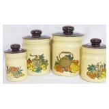 Set Kromex Metal Farmhouse Canisters
