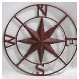 Red Wire Compass Star - 24"