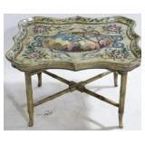 Bamboo Motif Paint Decorated Table