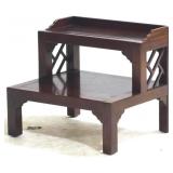 Chippendale Mahogany Bed Steps